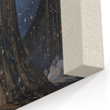 Electric Wall Art: Celestial Moon Goddess - Modern Electric Decor