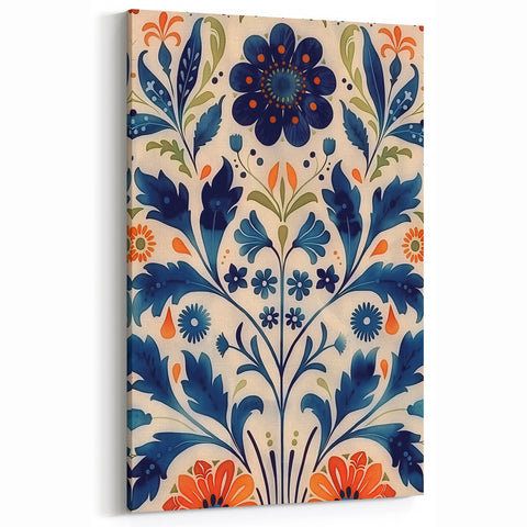 Scandinavian Wall Art | Bold Floral Nordic Art Print | Hygge Style