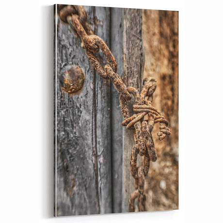 Rustic Chain and Wood Wall Art – Vintage Farmhouse Industrial Decor