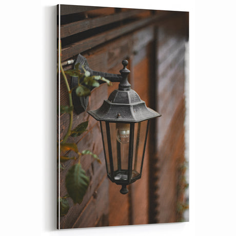 Rustic Outdoor Lantern Wall Art – Vintage Farmhouse Porch Decor