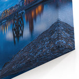 Cardiff Bay Twilight - Wales Canvas Print, Scenic Welsh Photography Art