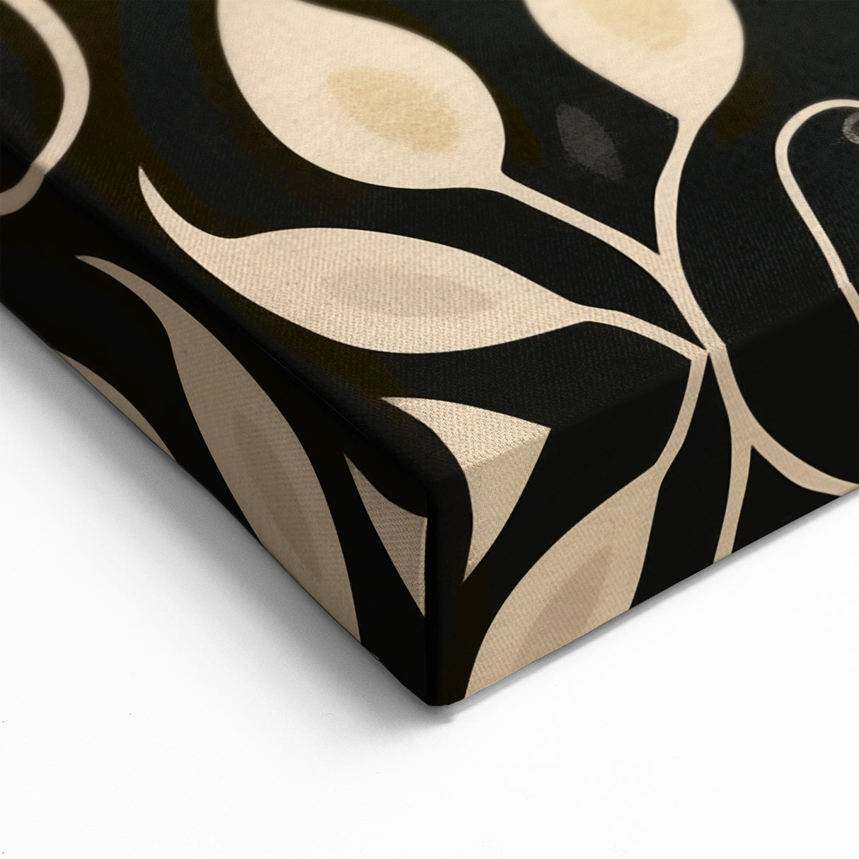 Scandinavian Wall Decor | Elegant Beige and Red Floral Art | Hygge Style