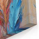 Glam Wall Art | Vibrant Feather Luxury Home Decor | Modern Glam Decor
