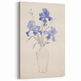 Maximalist Wall Art - Bold Eclectic Floral Decor in Vibrant Blue Tones