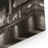 Vatican Canvas Art - Nighttime View of St Peters Basilica Landmark