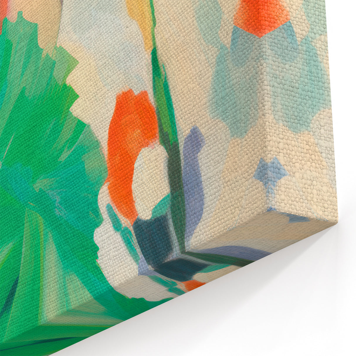 Maximalist Wall Art: Bold Woman in Green and Red for Vibrant Decor