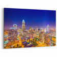 Charlotte Night Skyline – Vibrant Cityscape Photography Wall Art