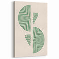 Boho Decor Canvas - Geometric Green Bohemian Wall Art for Modern Homes