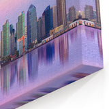 San Diego Skyline at Sunset – Vibrant Reflection Cityscape Wall Art
