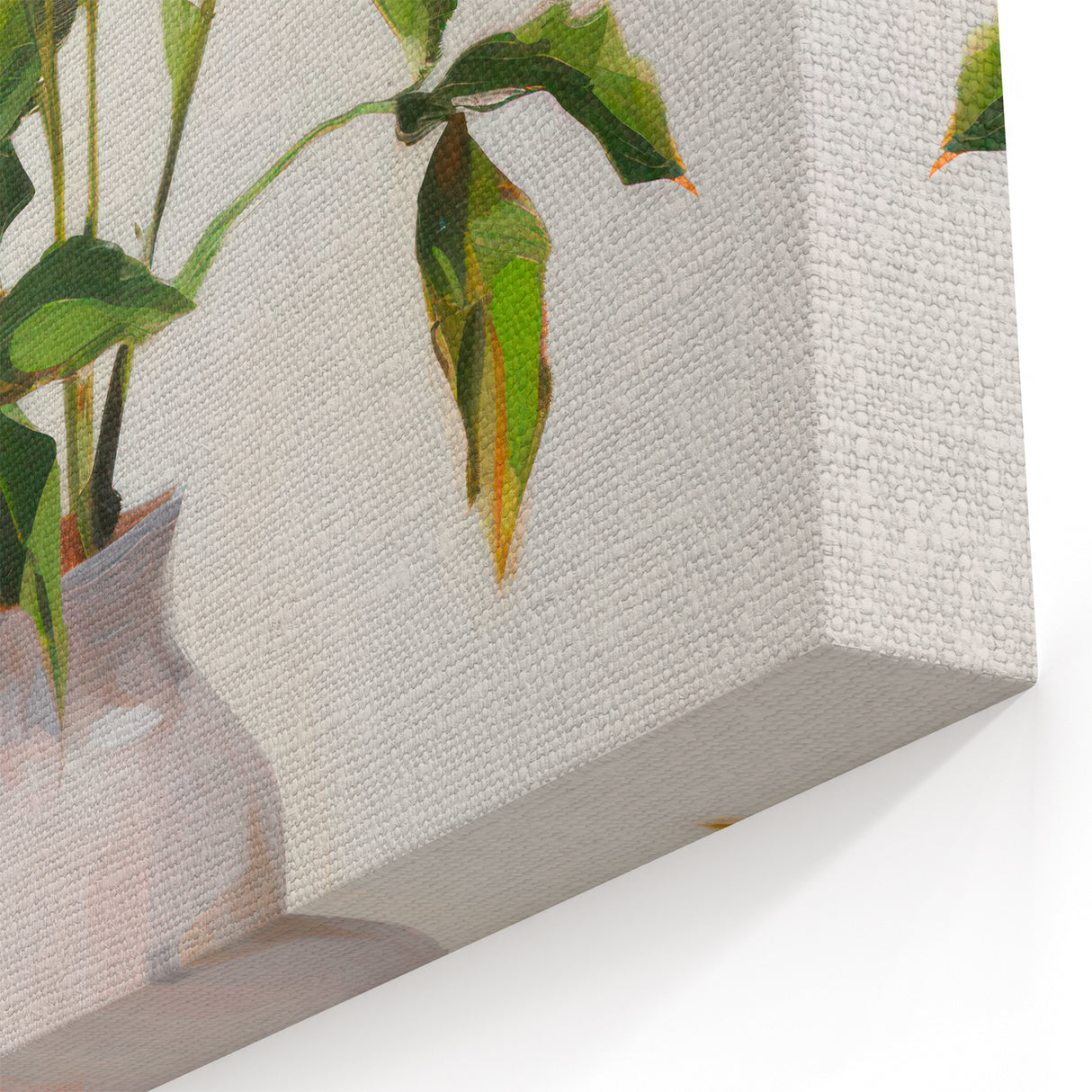 Maximalist Wall Art: Soft Pink Roses in Vase for Elegant Home Decor