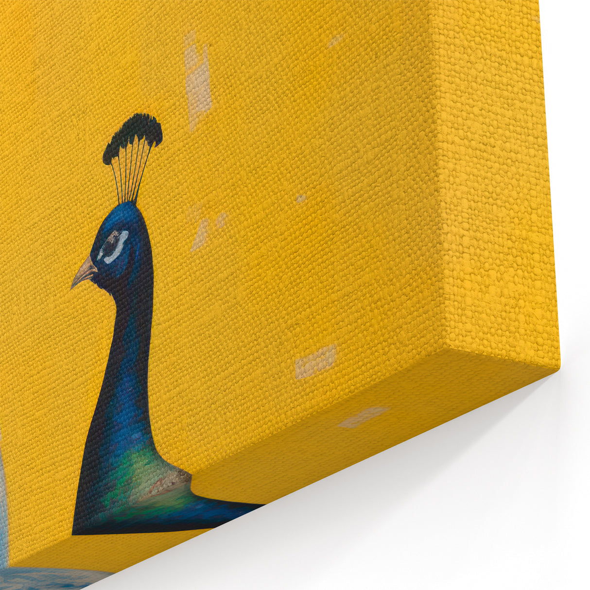 Maximalist Wall Art: Vibrant Peacock and Vase with Flowers for Bold Decor