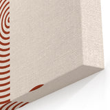 Bohemian Wall Art - Bold Rust Geometric Boho Chic Canvas Decor