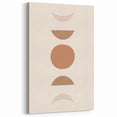 Boho Decor Canvas - Earthy Minimalist Geometric Bohemian Wall Art