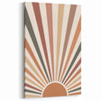Boho Chic Wall Art - Sunburst Geometric Bohemian Canvas for Interiors