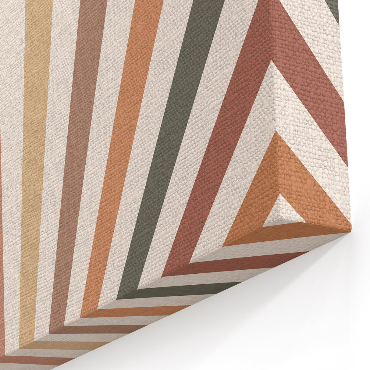 Boho Chic Wall Art - Sunburst Geometric Bohemian Canvas for Interiors