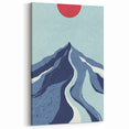 Bohemian Wall Art - Bold Mountain Landscape Boho Chic Canvas Print