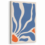 Bohemian Wall Art - Abstract Blue and Orange Boho Chic Canvas Print