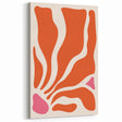 Boho Wall Art - Abstract Orange and Pink Bohemian Canvas Print