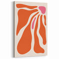 Bohemian Wall Art - Abstract Orange and Pink Flowing Boho Canvas Print