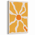 Bohemian Wall Art - Bold Yellow and Orange Abstract Boho Canvas Print