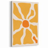 Bohemian Wall Art - Bold Yellow and Orange Abstract Boho Canvas Print