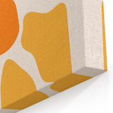 Bohemian Wall Art - Bold Yellow and Orange Abstract Boho Canvas Print