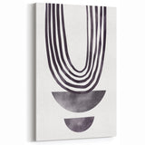 Bohemian Wall Art - Minimalist Black and White Abstract Canvas Print