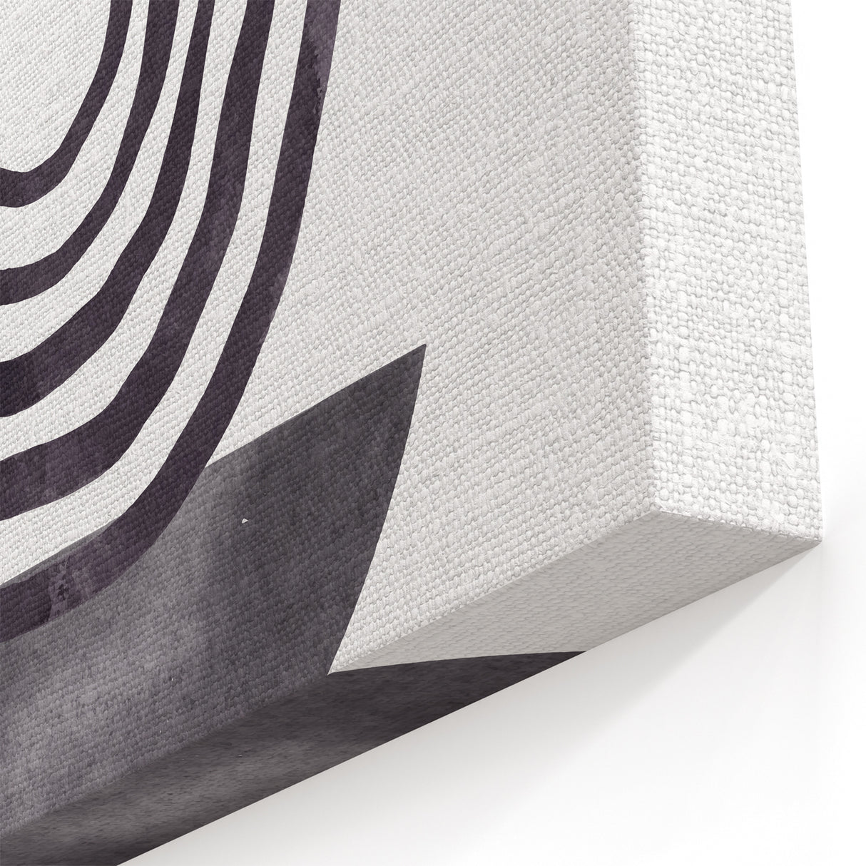 Bohemian Wall Art - Minimalist Black and White Abstract Canvas Print