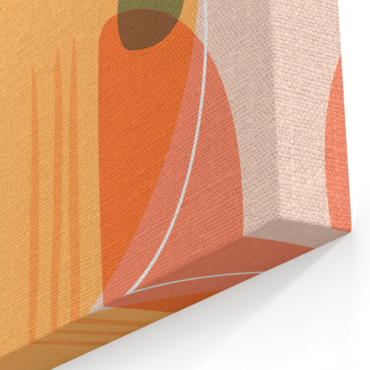 Boho Wall Art - Abstract Sunset and Nature-Inspired Bohemian Canvas Print