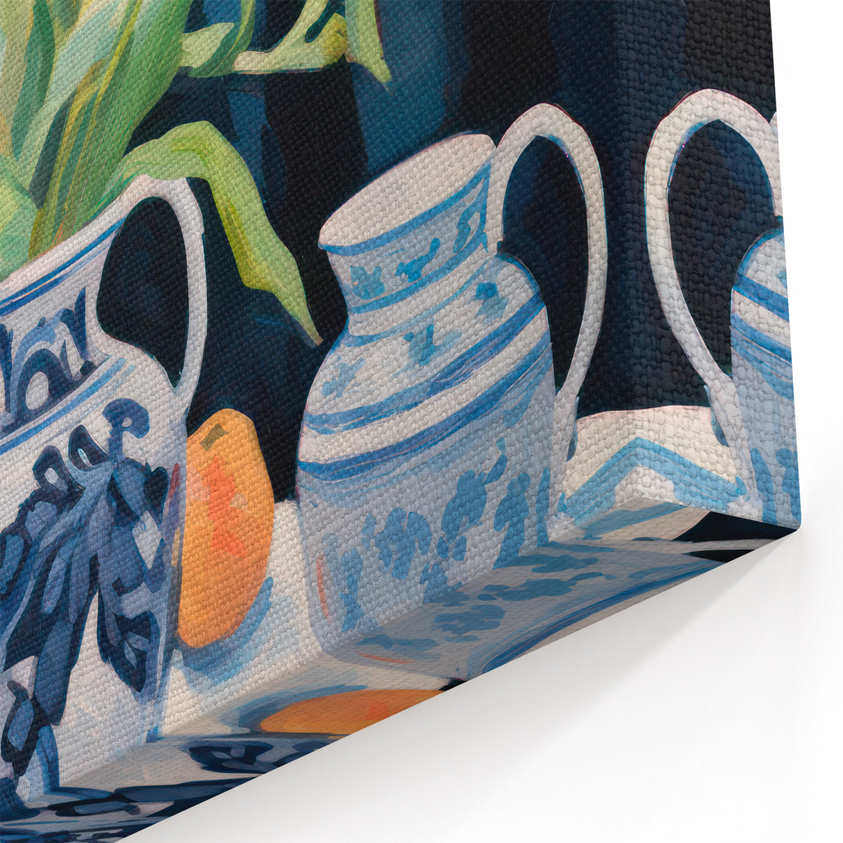 Maximalist Floral Still Life Wall Art with Vibrant Tulips and Bold Vase