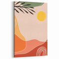 Boho Wall Art - Abstract Sun and Nature-Inspired Bohemian Canvas Print