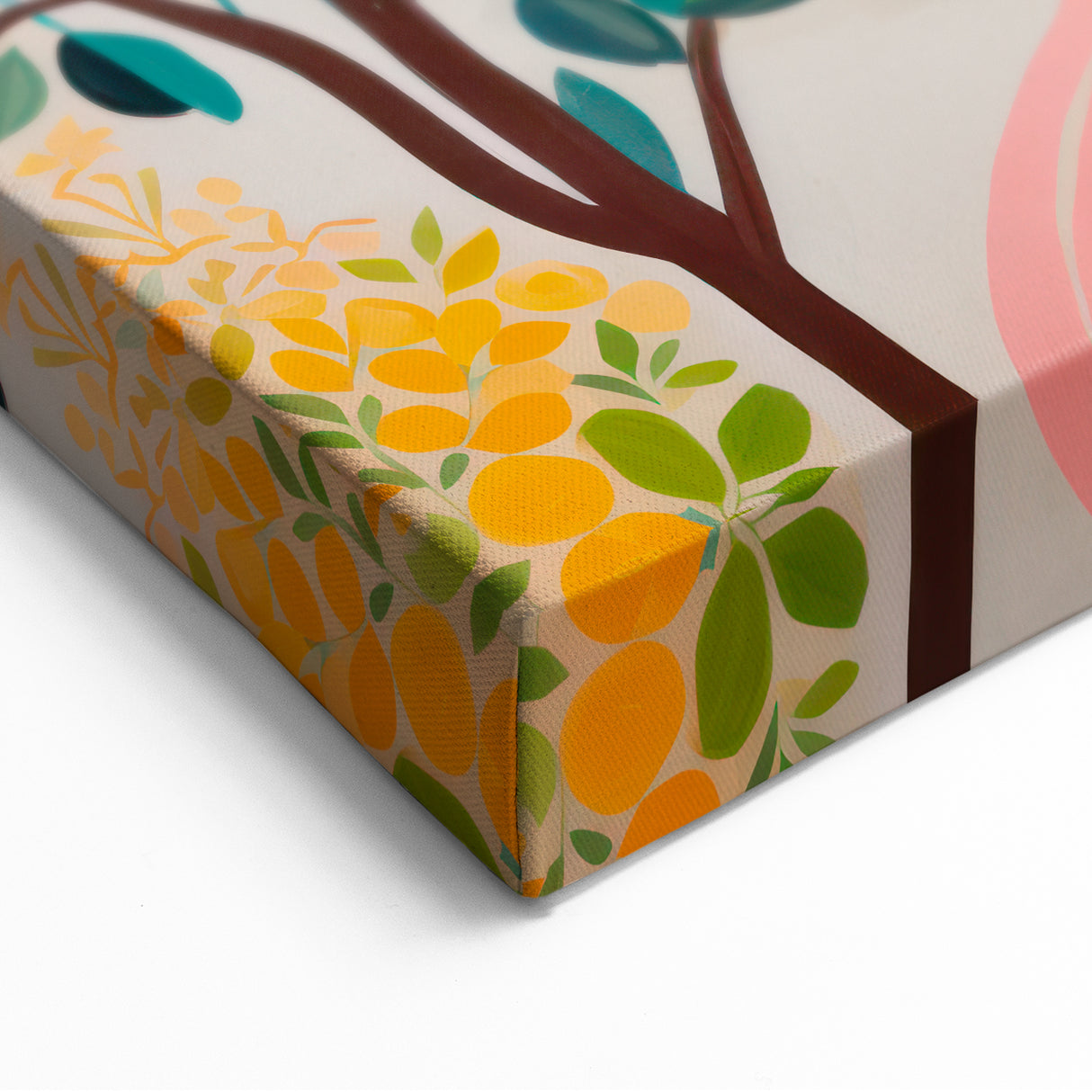 Maximalist Landscape Wall Art with Bold Citrus and Mediterranean Vibes