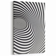 Optical Illusion Art - Black and White Geometric Spiral Design