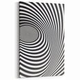 Optical Illusion Art - Black and White Geometric Spiral Design