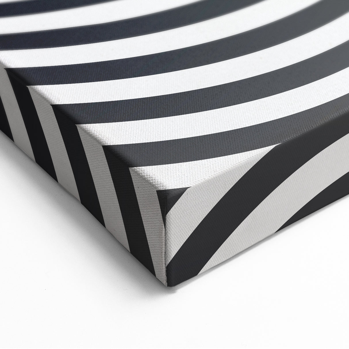 Optical Illusion Art - Black and White Geometric Spiral Design