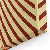 Bohemian Wall Art - Aesthetic Boho Decor Canvas with Eclectic Stripes