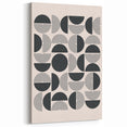 Bohemian Wall Art - Black & White Geometric Boho Decor Canvas