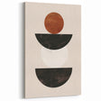 Minimalist Bohemian Wall Art - Geometric Boho Decor Canvas with Earthy Tones