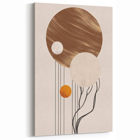 Artistic Bohemian Wall Art | Eclectic Boho Decor Canvas for Chic Interiors