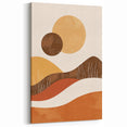 Eclectic Bohemian Wall Art | Artistic Boho Decor Canvas for Warm Interiors