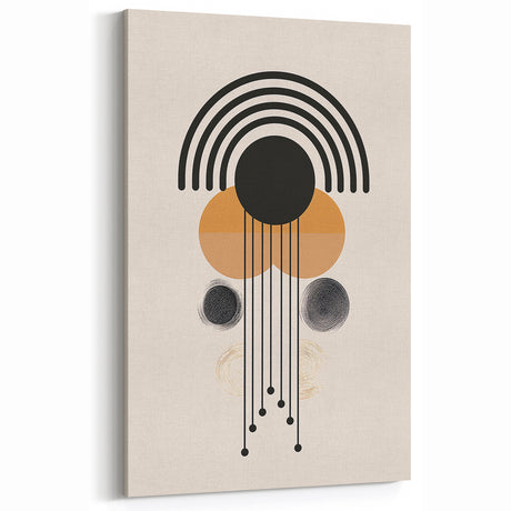 Modern Bohemian Wall Art | Eclectic Boho Decor Canvas for Urban Spaces