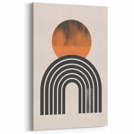 Minimalist Bohemian Wall Art | Geometric Boho Decor Canvas for Modern Homes