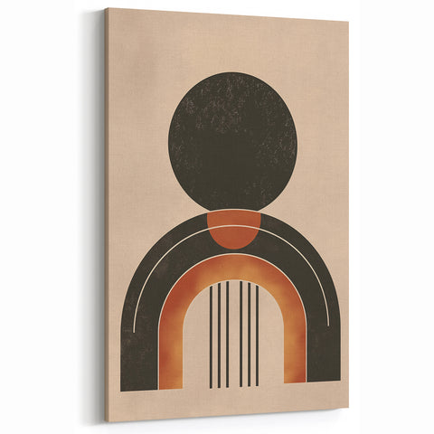 Minimalist Bohemian Wall Art | Geometric Boho Decor Canvas for Modern Homes