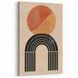 Bohemian Wall Art | Eclectic Boho Decor Canvas | Circle and Arch Design