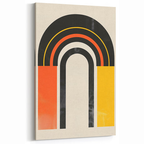 Bohemian Wall Art | Eclectic Boho Decor | Vibrant Arch and Color Block Design