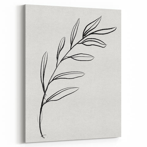 Bohemian Wall Art | Minimalist Botanical Line Drawing | Nature-Inspired Decor