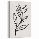 Bohemian Wall Art | Bold Botanical Line Drawing | Minimalist Nature Decor