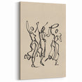 Bohemian Wall Art | Dancing Figures Line Drawing | Minimalist Art Print