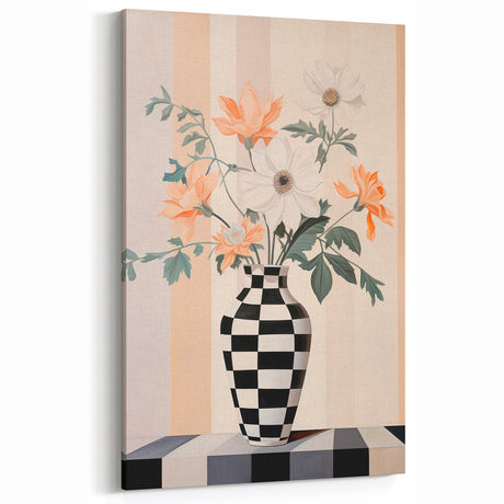 Maximalist Wall Art - Bold Eclectic Floral Vase Decor for Vibrant Spaces