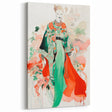 Maximalist Wall Art - Bold Fashion Illustration with Floral Accents
